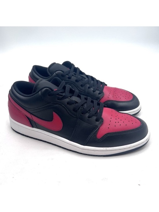 Nike Other - Nike Air Jordan 1 Low Bred Black Red White 553558-067 Mens Size 12